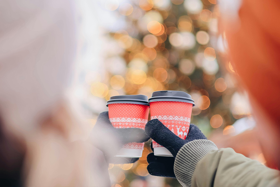 クリスマスの紙コップ